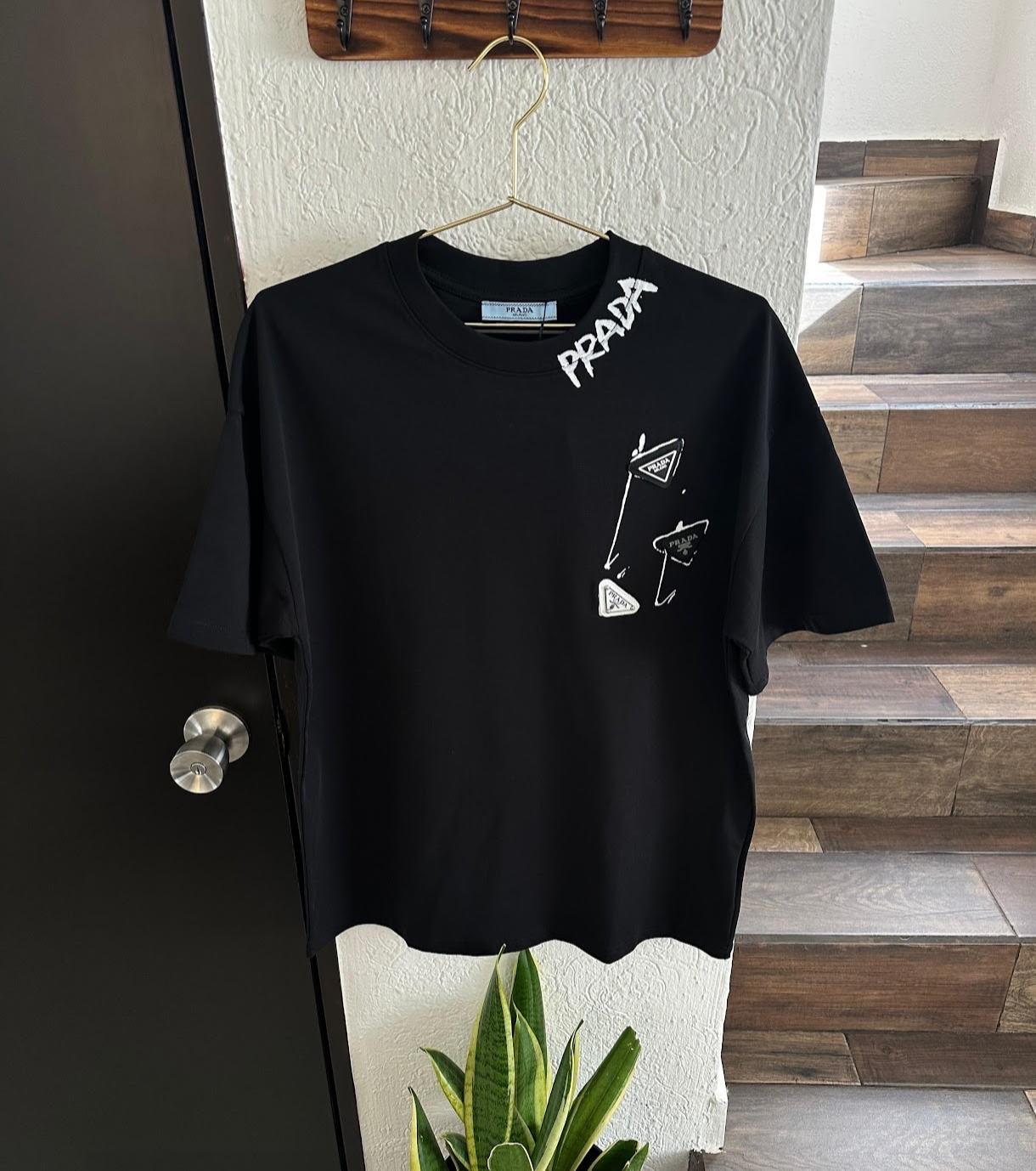 Prada Graffiti Triangle Tee