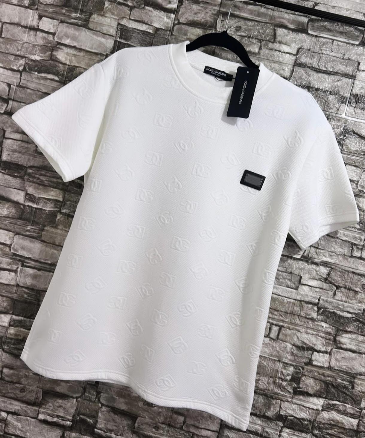 Dolce & Gabbana Embossed Monogram Tee