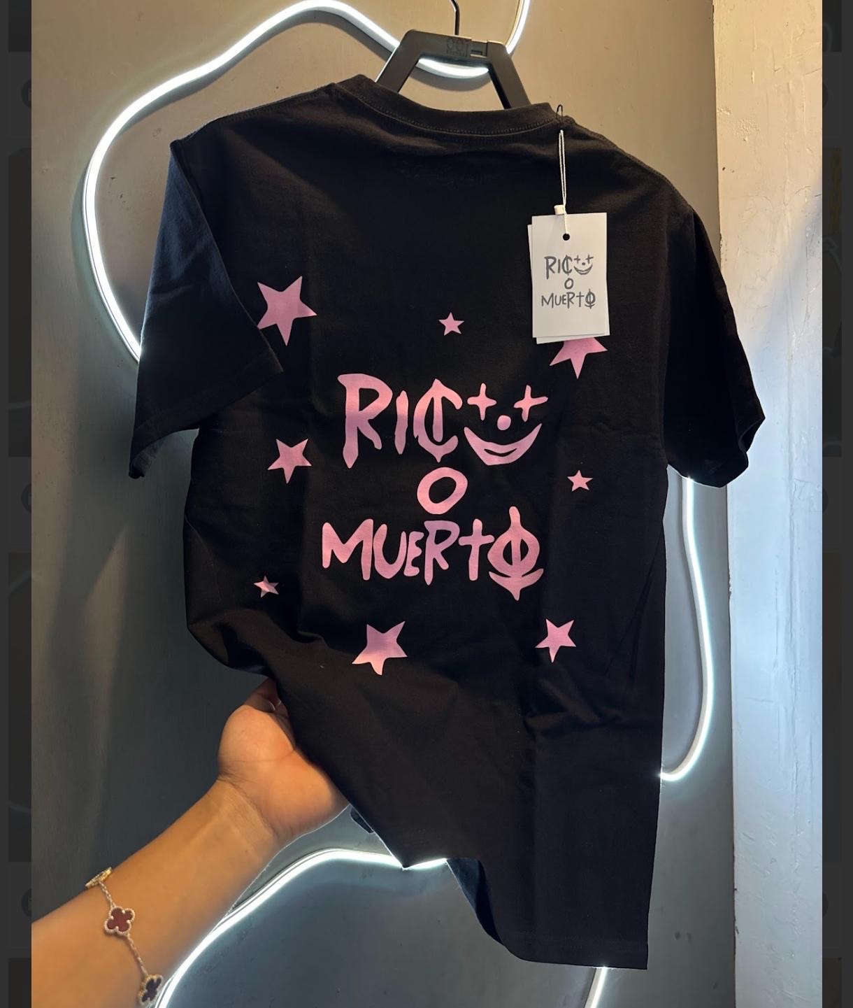 Rico o Muerto Pink Stars Tee